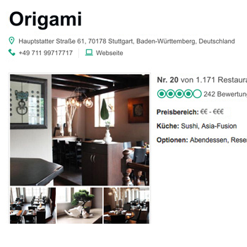 Origami Stuttgart Tripadvisor